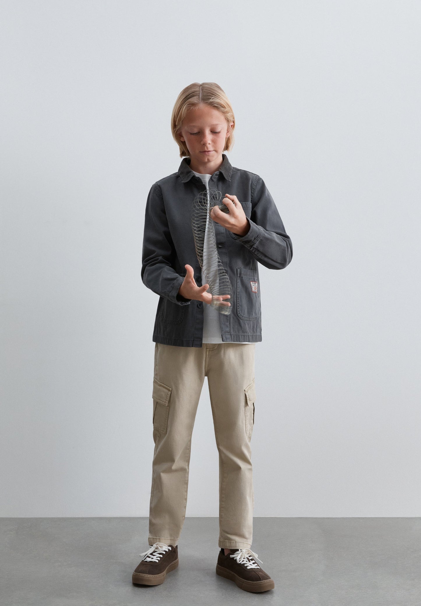 SLIM FIT CARGO TROUSERS