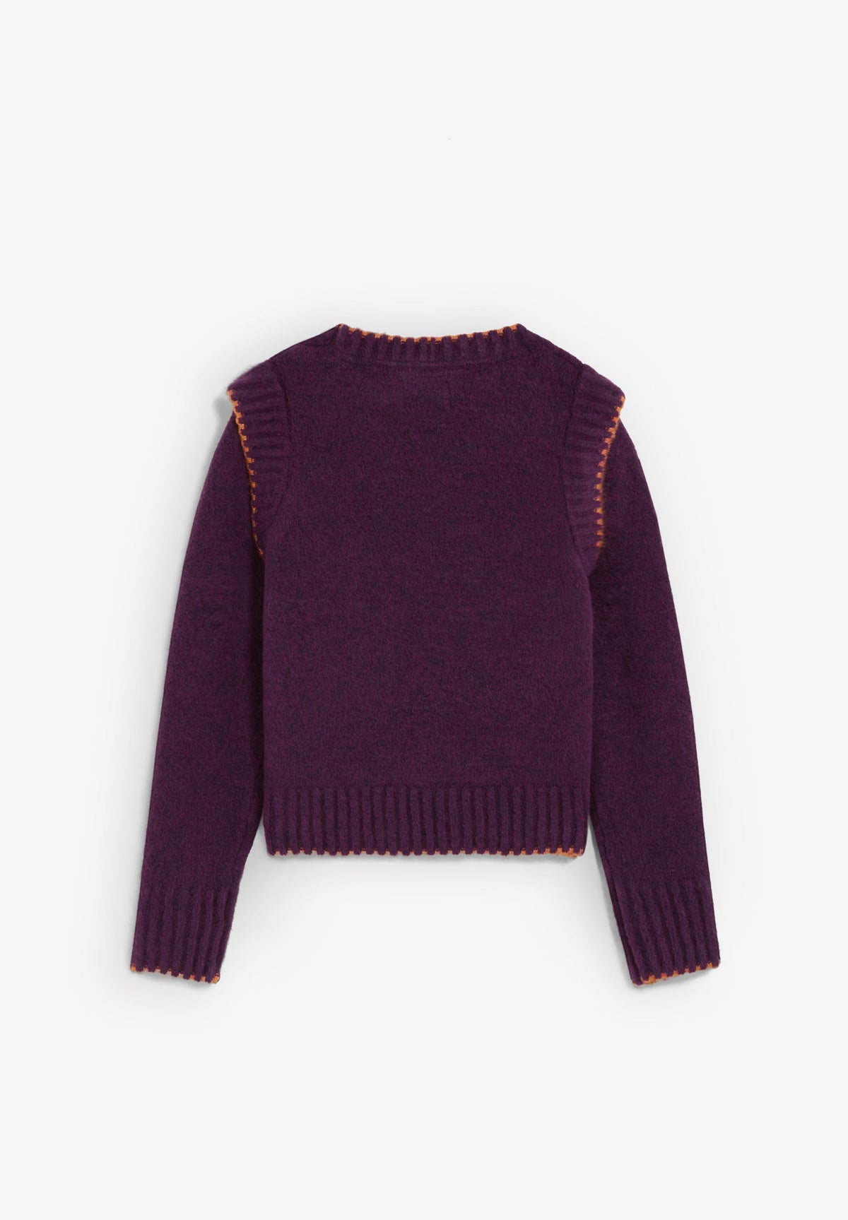 CONTRAST SEAM SWEATER