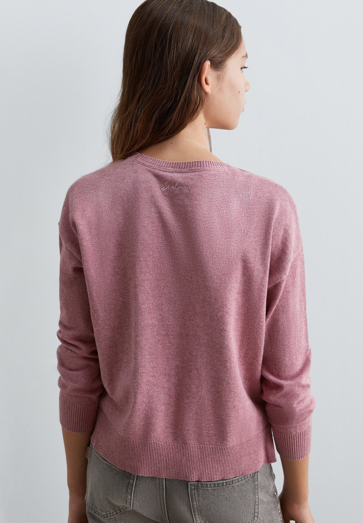 SWEATER WITH GLITTER SKULL