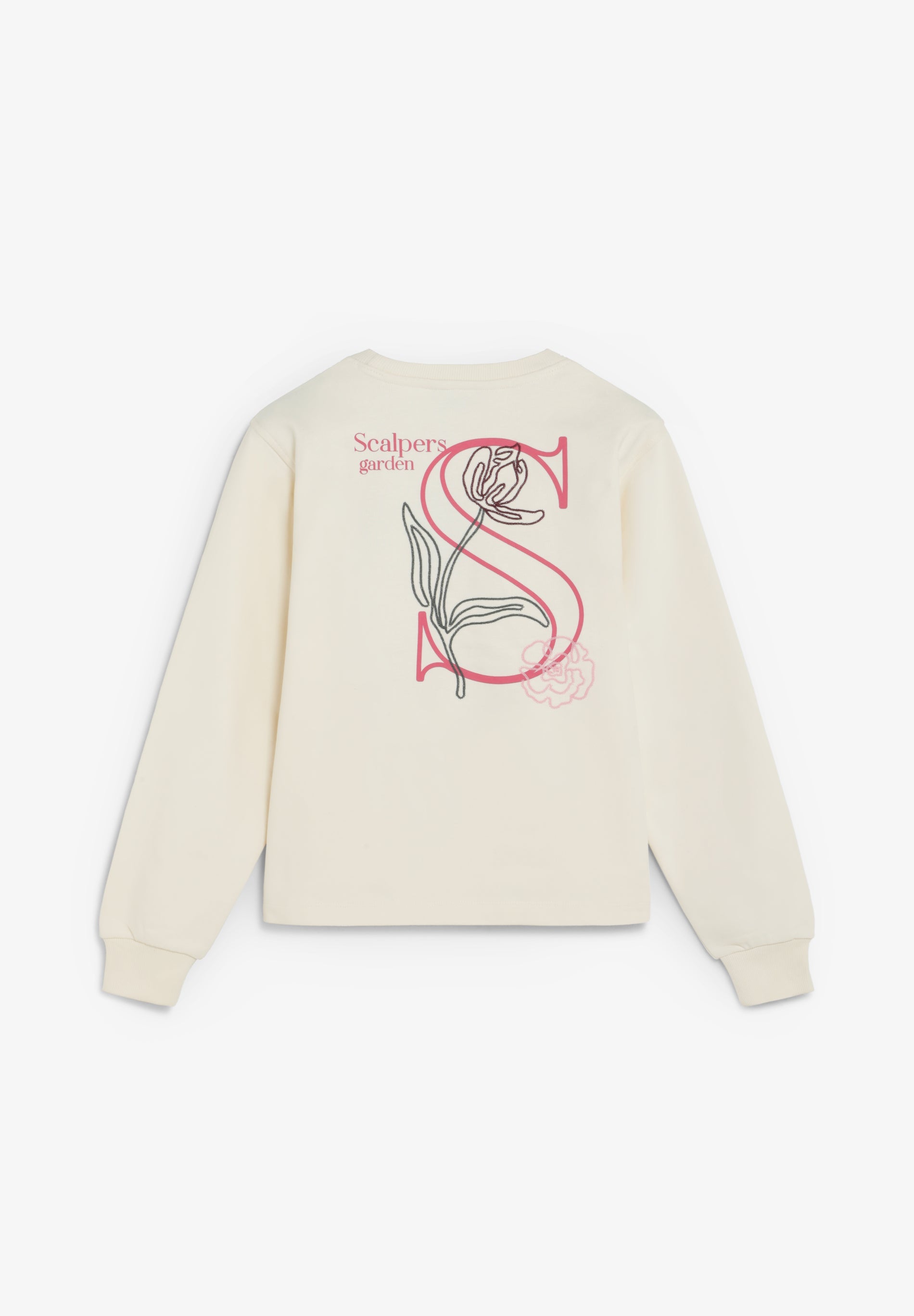 SWEATSHIRT WITH FLORAL EMBROIDERY