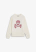 PRINTED SKULL HOODIE