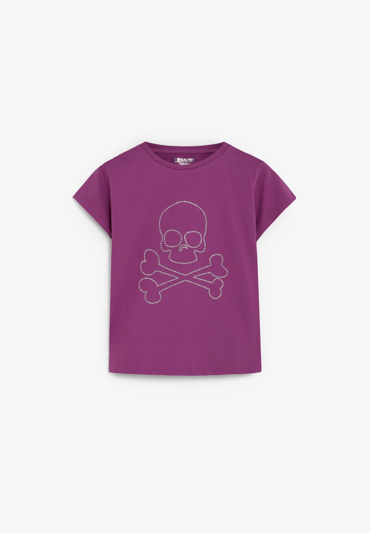 RHINESTONE SKULL T-SHIRT