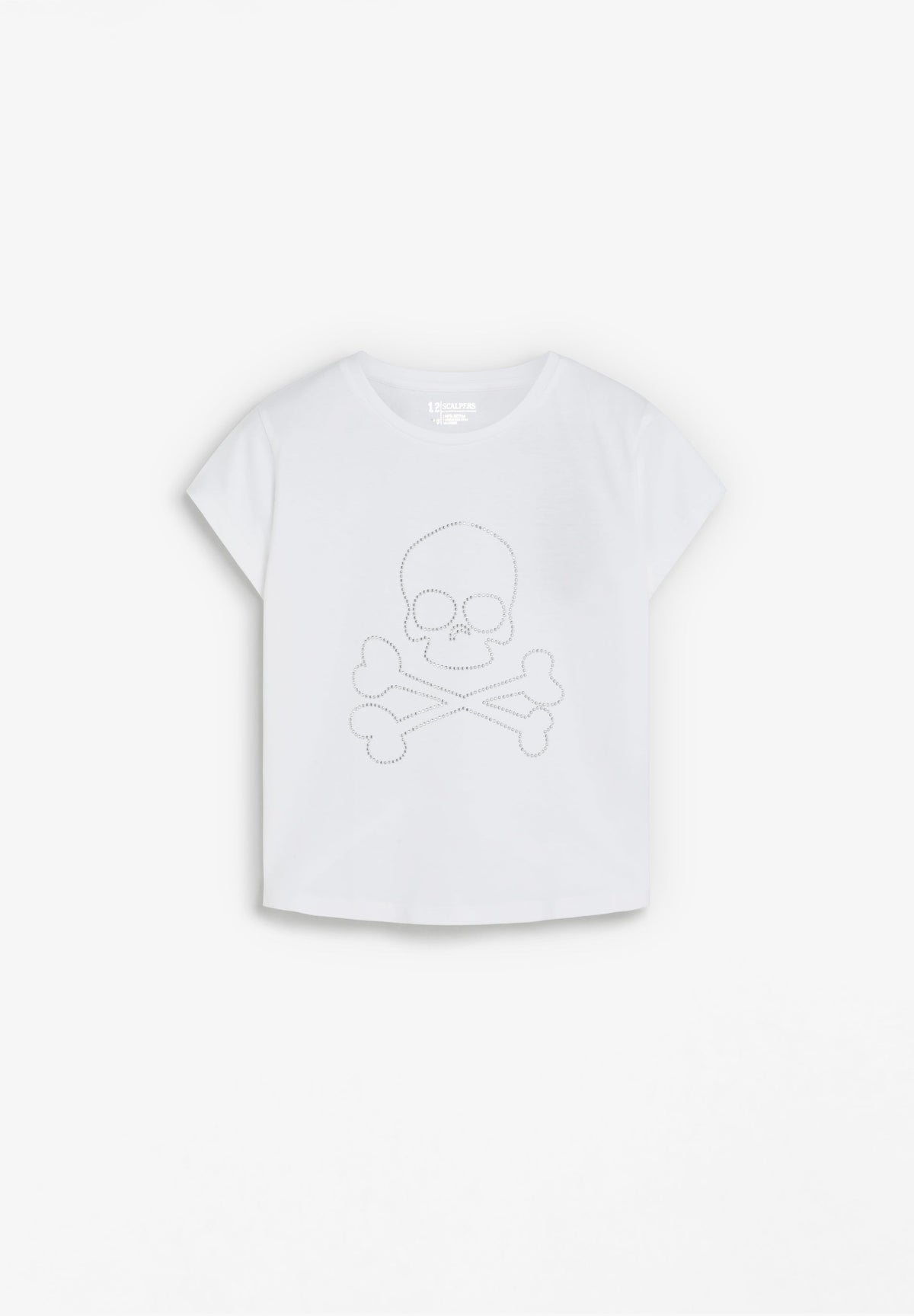 RHINESTONE SKULL T-SHIRT