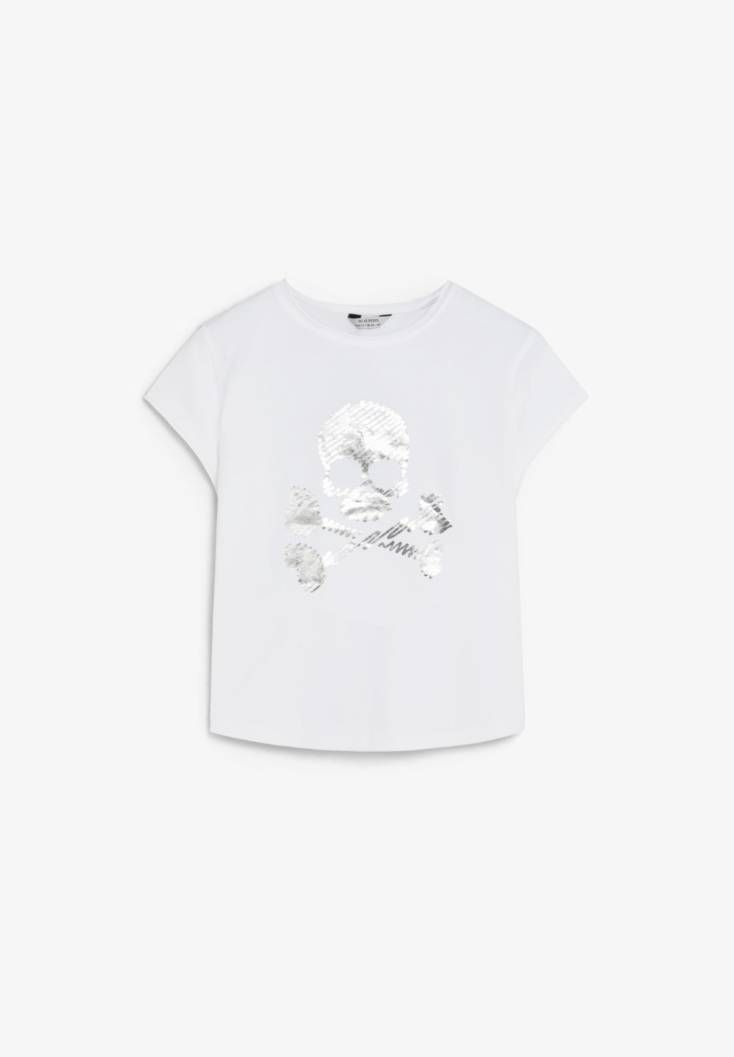 METALLIC SKULL T-SHIRT