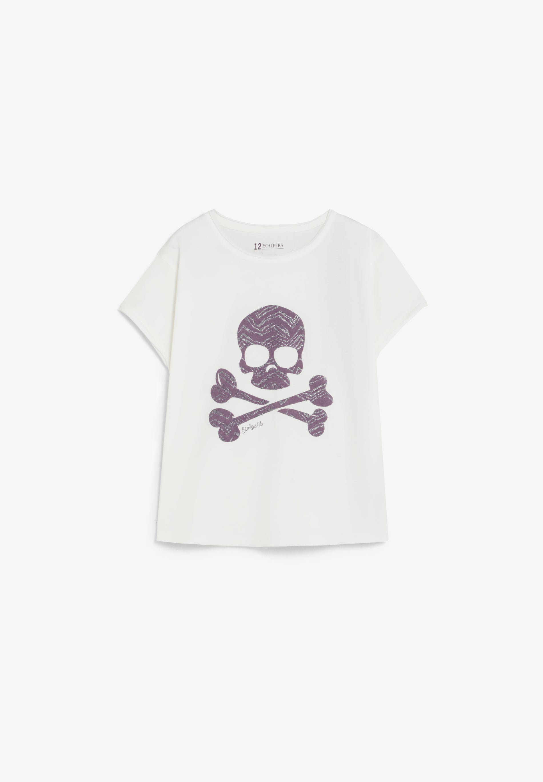 ANIMAL PRINT SKULL T-SHIRT