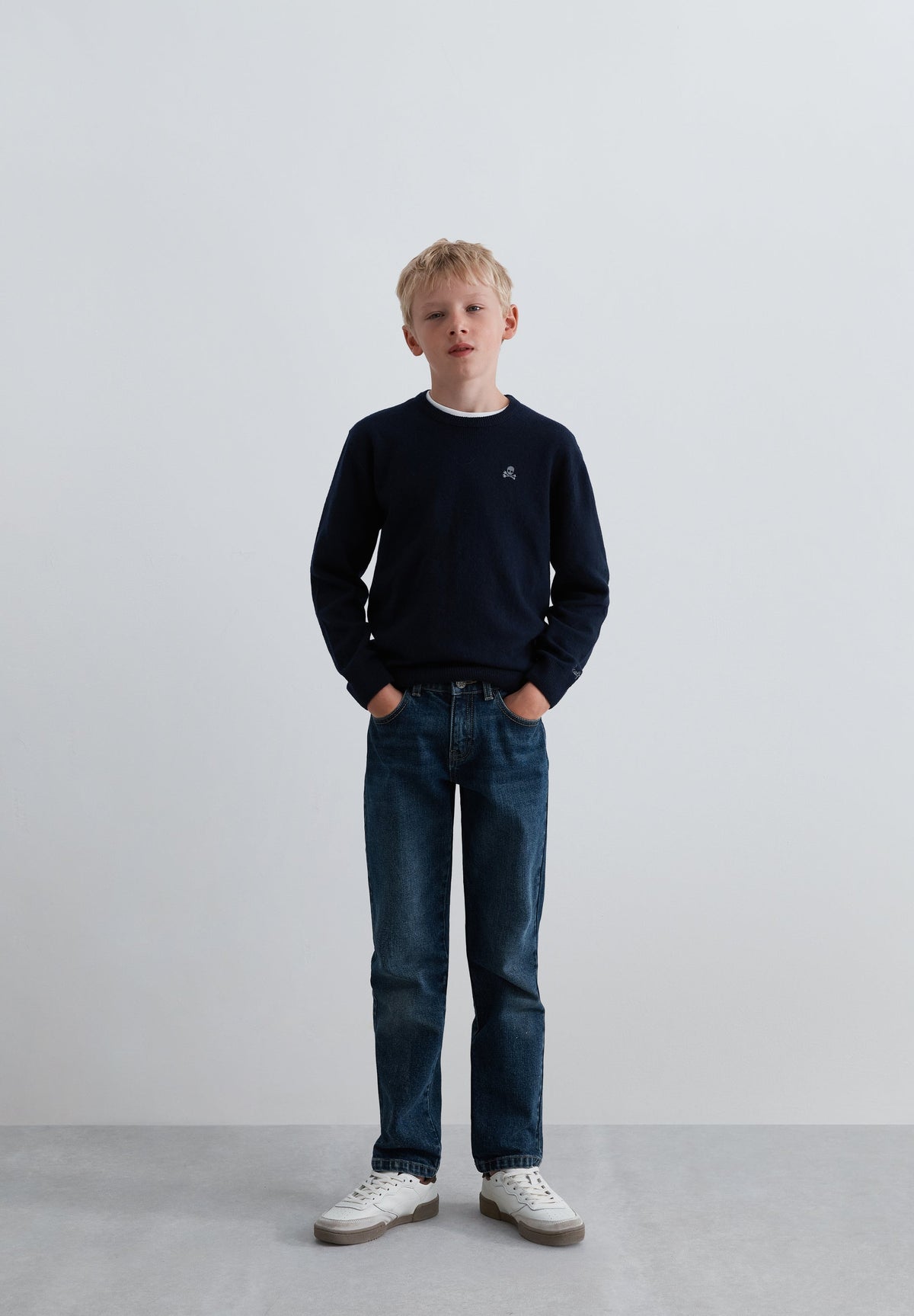 SWEATER WITH CONTRAST ELBOW PADS