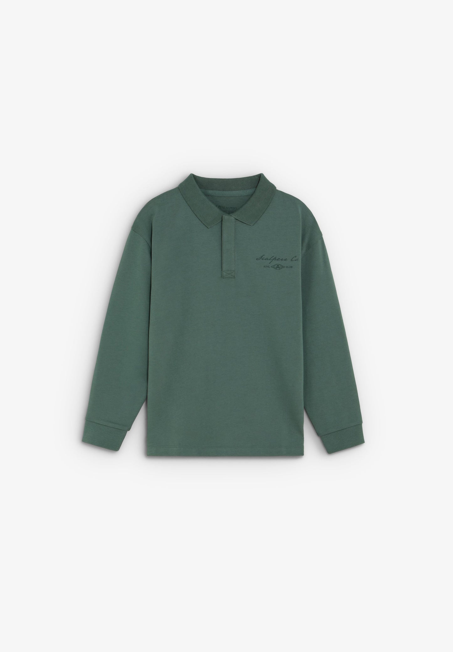 LONG SLEEVE PRINTED POLO SHIRT