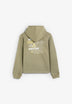 CONTRAST PRINT HOODIE