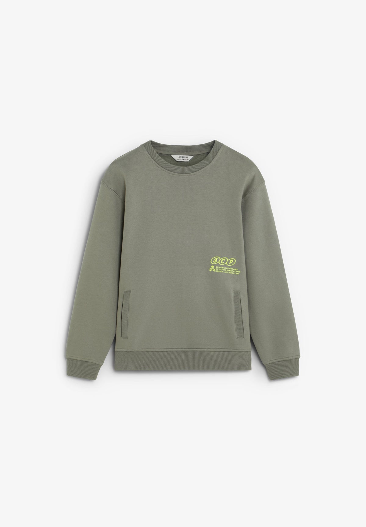 RELAXED FIT CONTRAST PRINT SWEATSHIRT