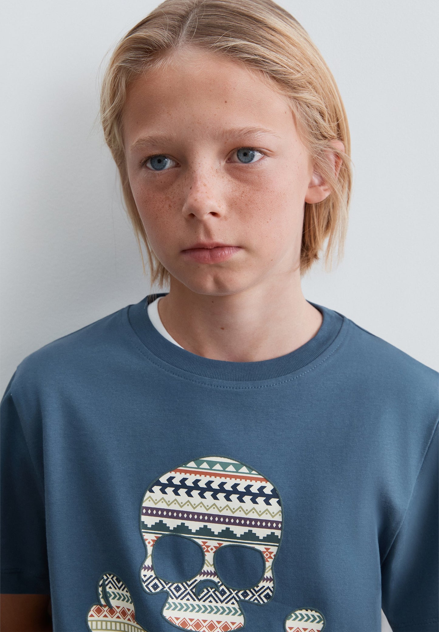 PRINTED SKULL T-SHIRT