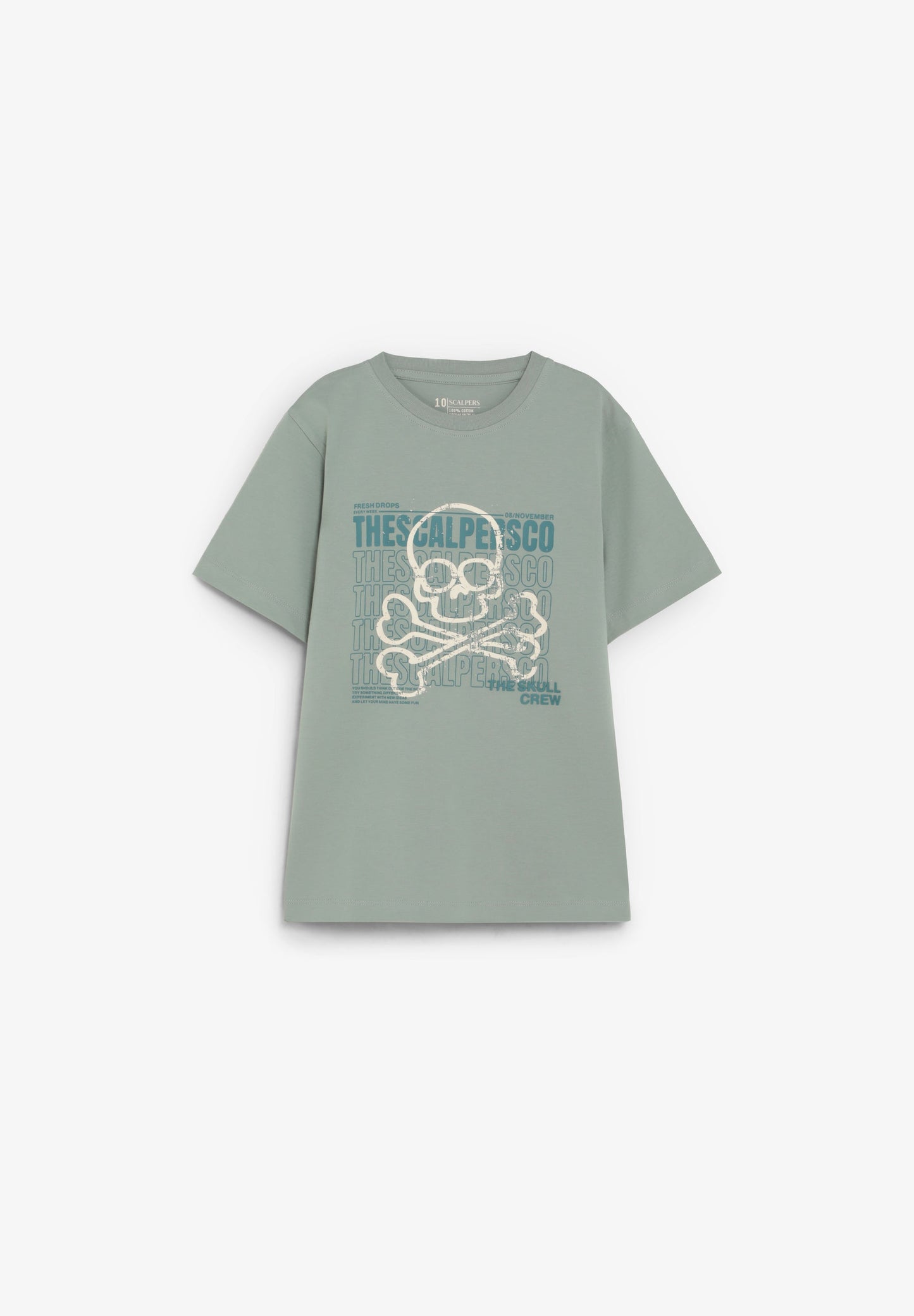 PRINTED T-SHIRT WITH BACK DETAIL