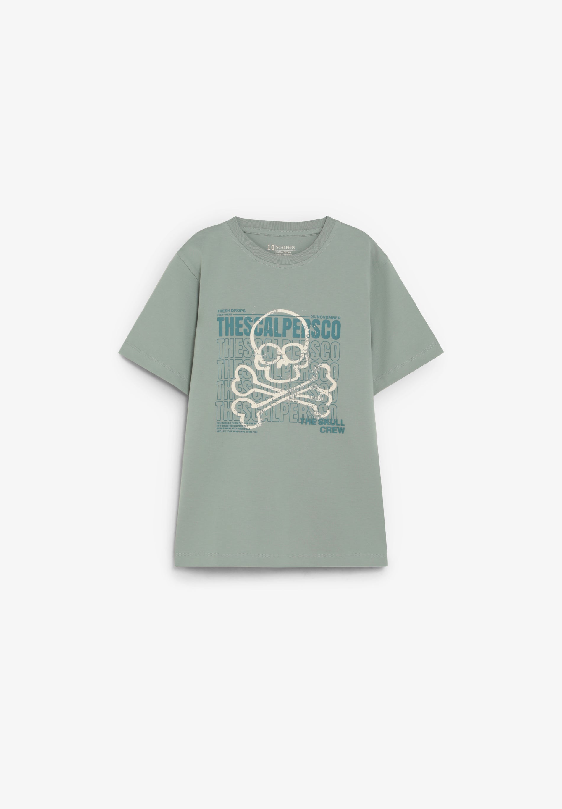 PRINTED T-SHIRT WITH BACK DETAIL