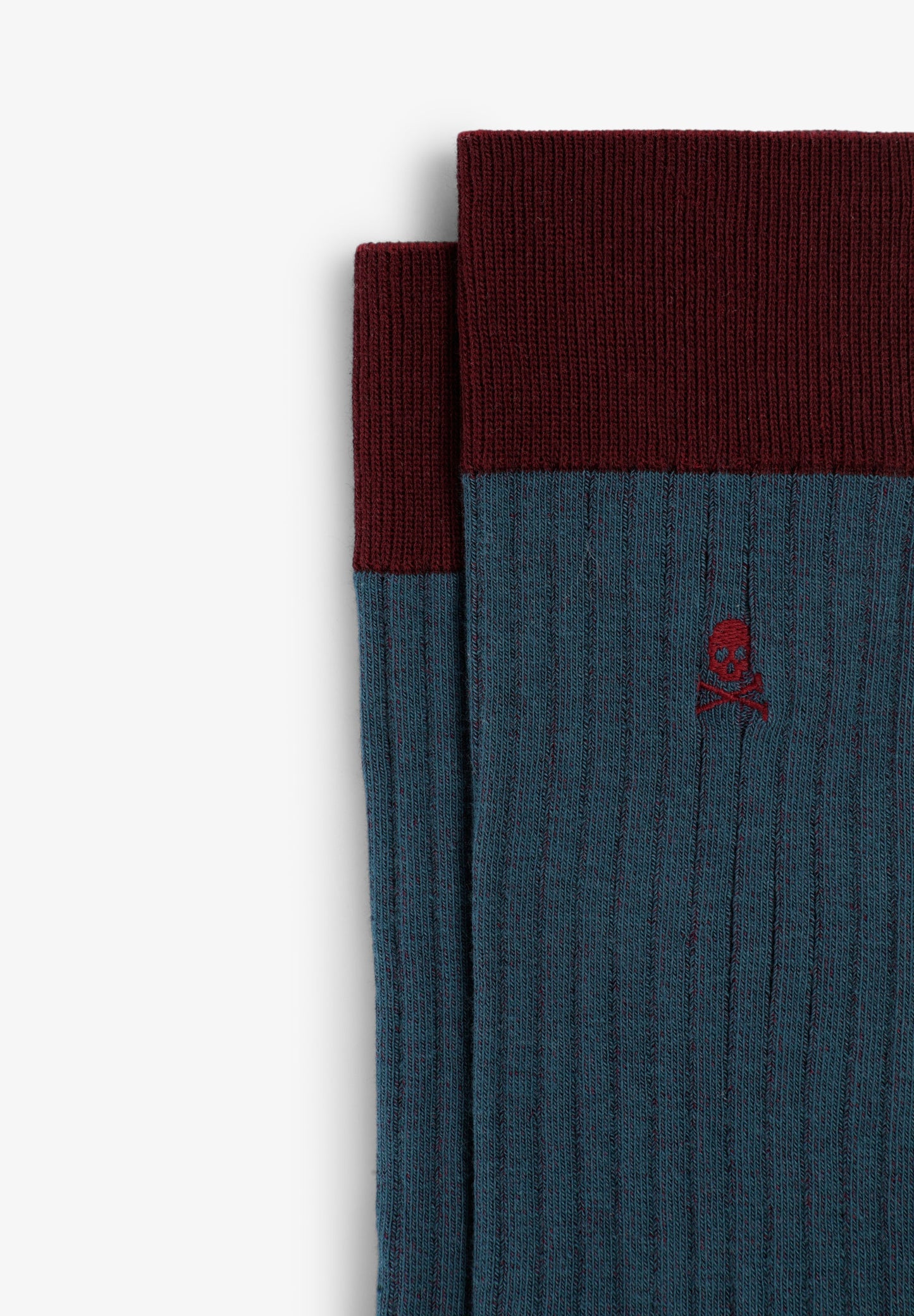 TWO-TONE RIBBED SOCKS
