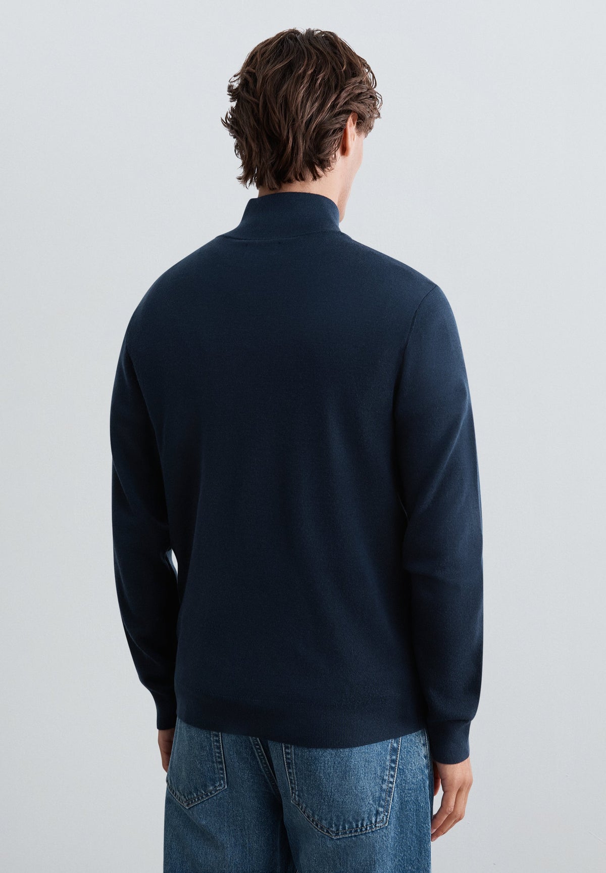 HALF-ZIP SWEATER WITH SKULL