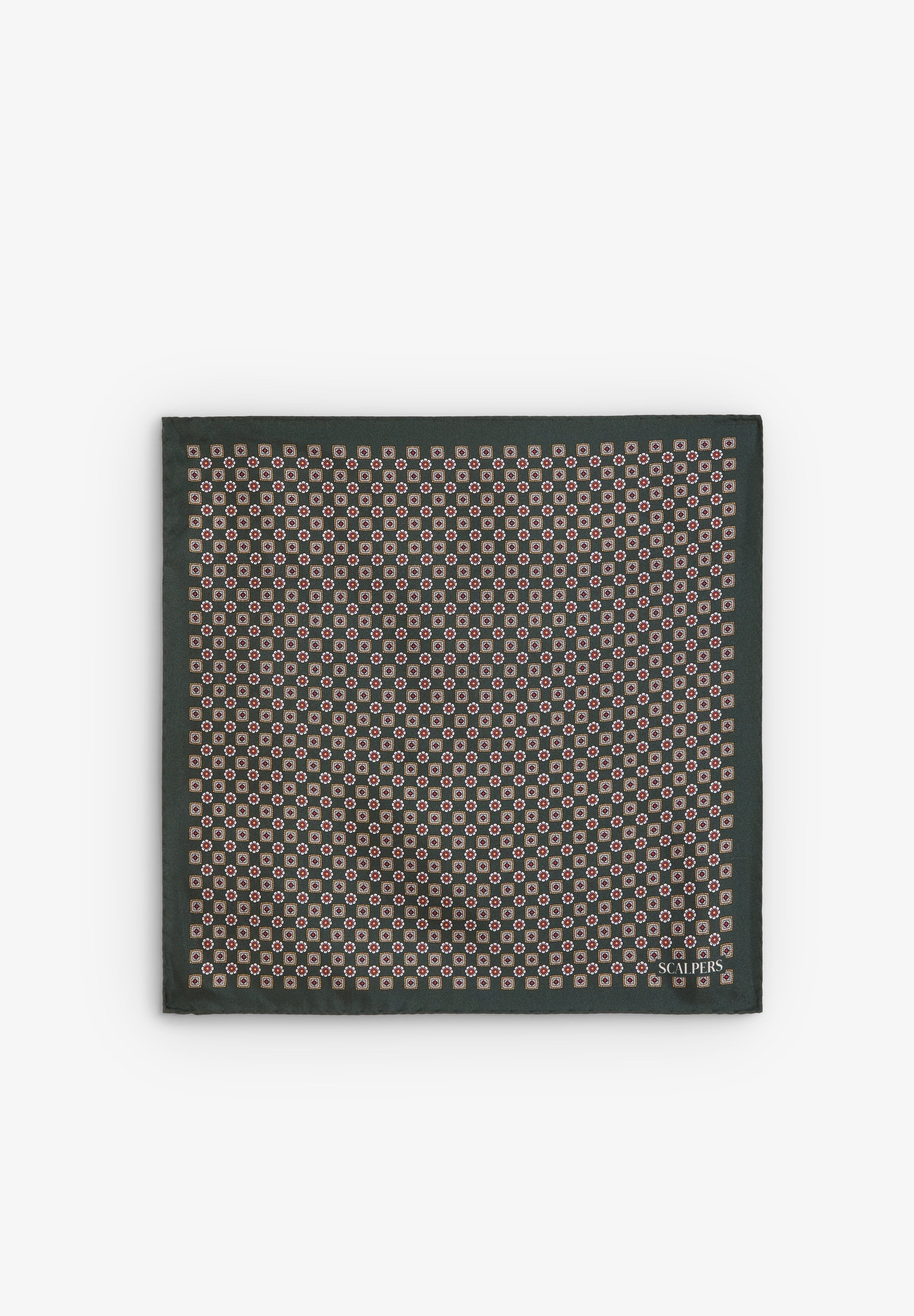 FLORAL PRINT SILK POCKET SQUARE