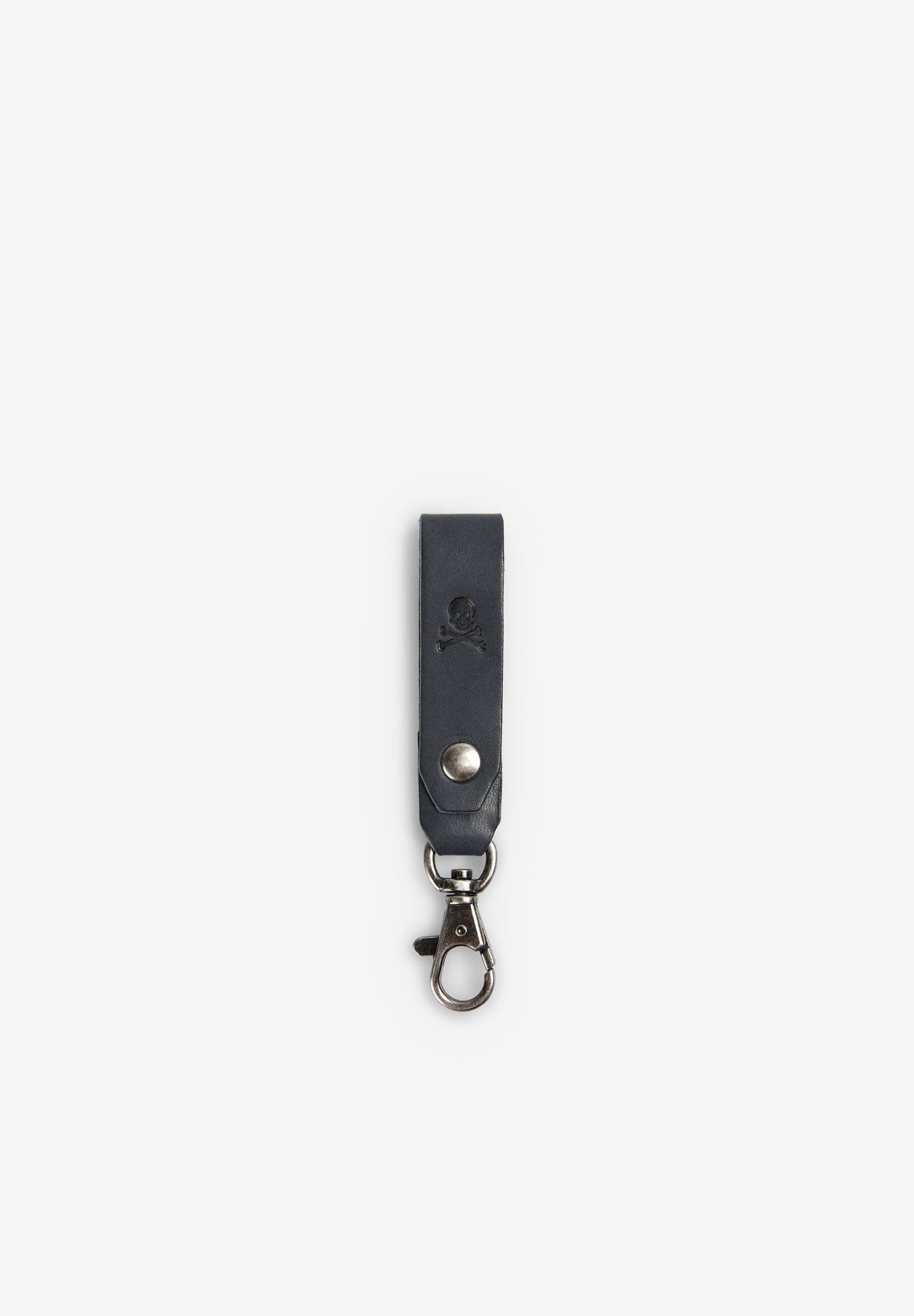 SCSKULL LEATHER KEYCHAIN