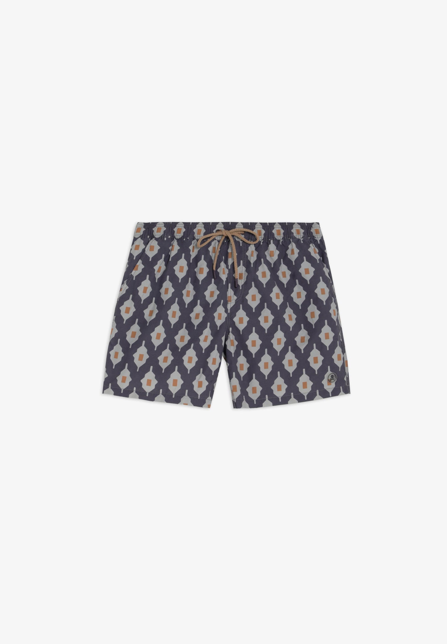 GEOMETRIC PRINT SWIMMING TRUNKS