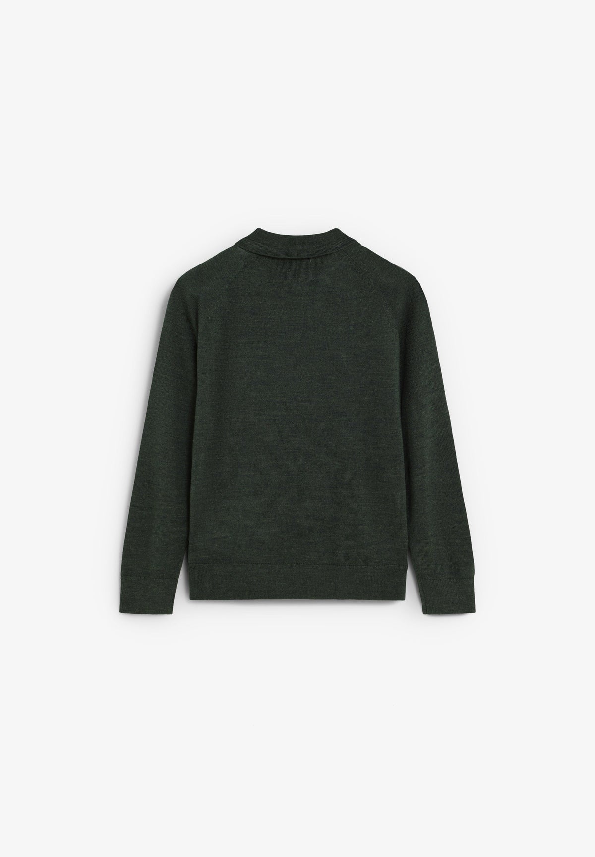 FINE KNIT POLO SWEATER