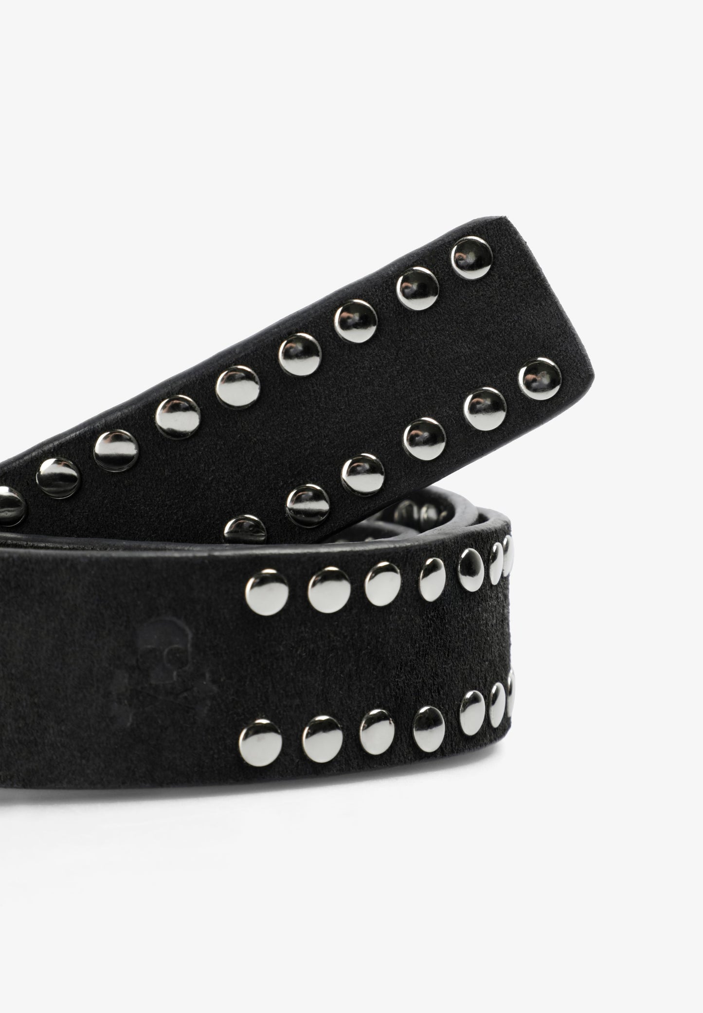 STUDDED SUEDE BELT