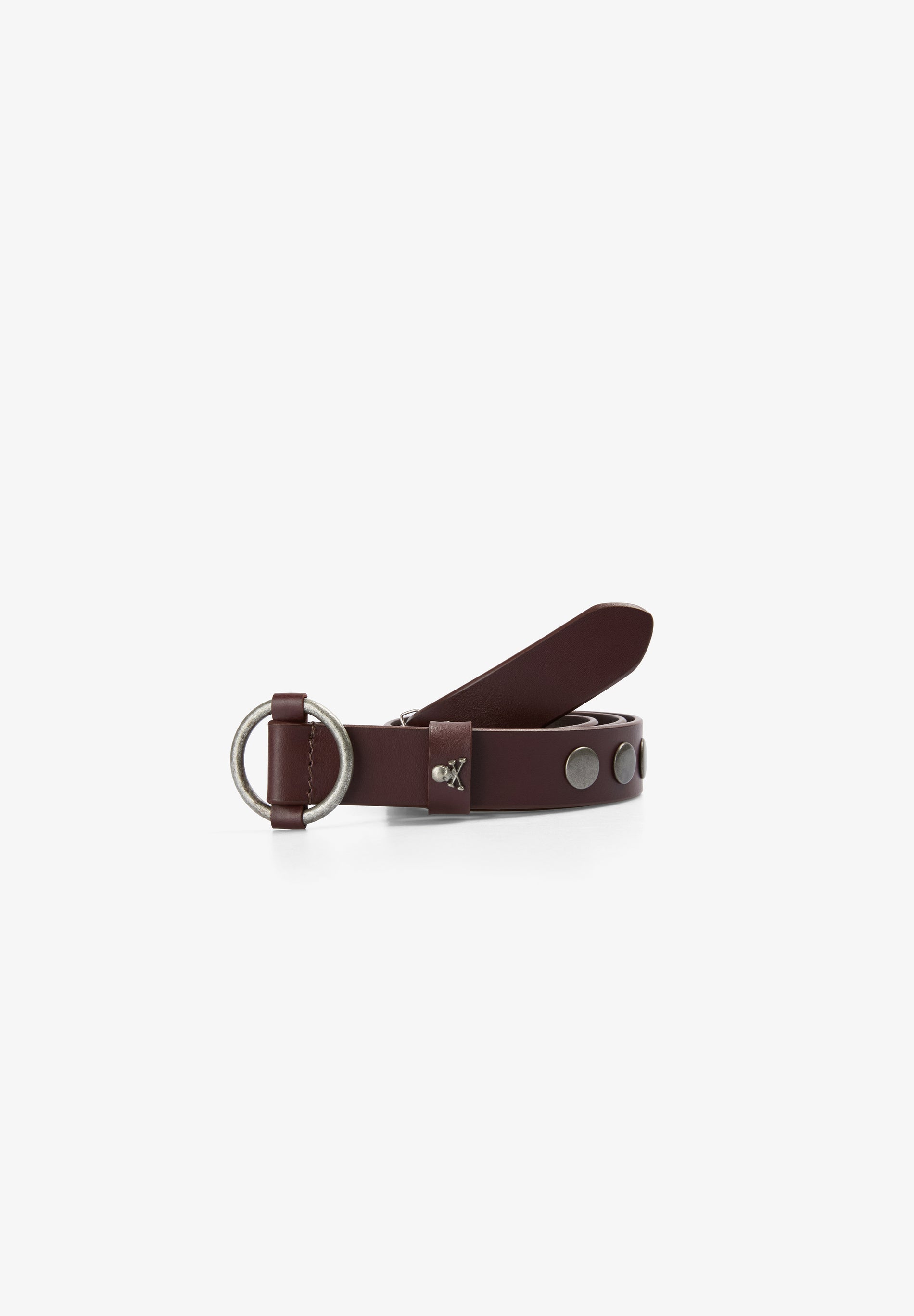 STUDDED LEATHER BELT