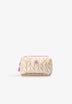 METALLIC QUILTED TOILETRY BAG