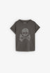 ANIMAL PRINT SKULL T-SHIRT