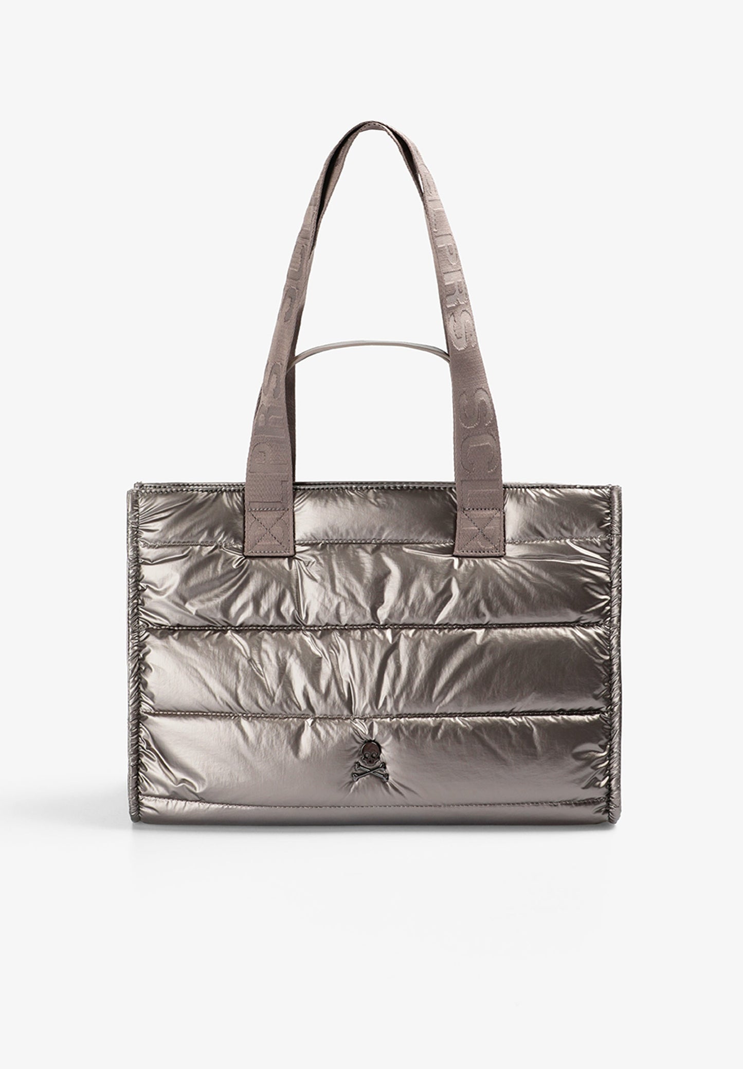 METALLIC QUILTED TOTE BAG