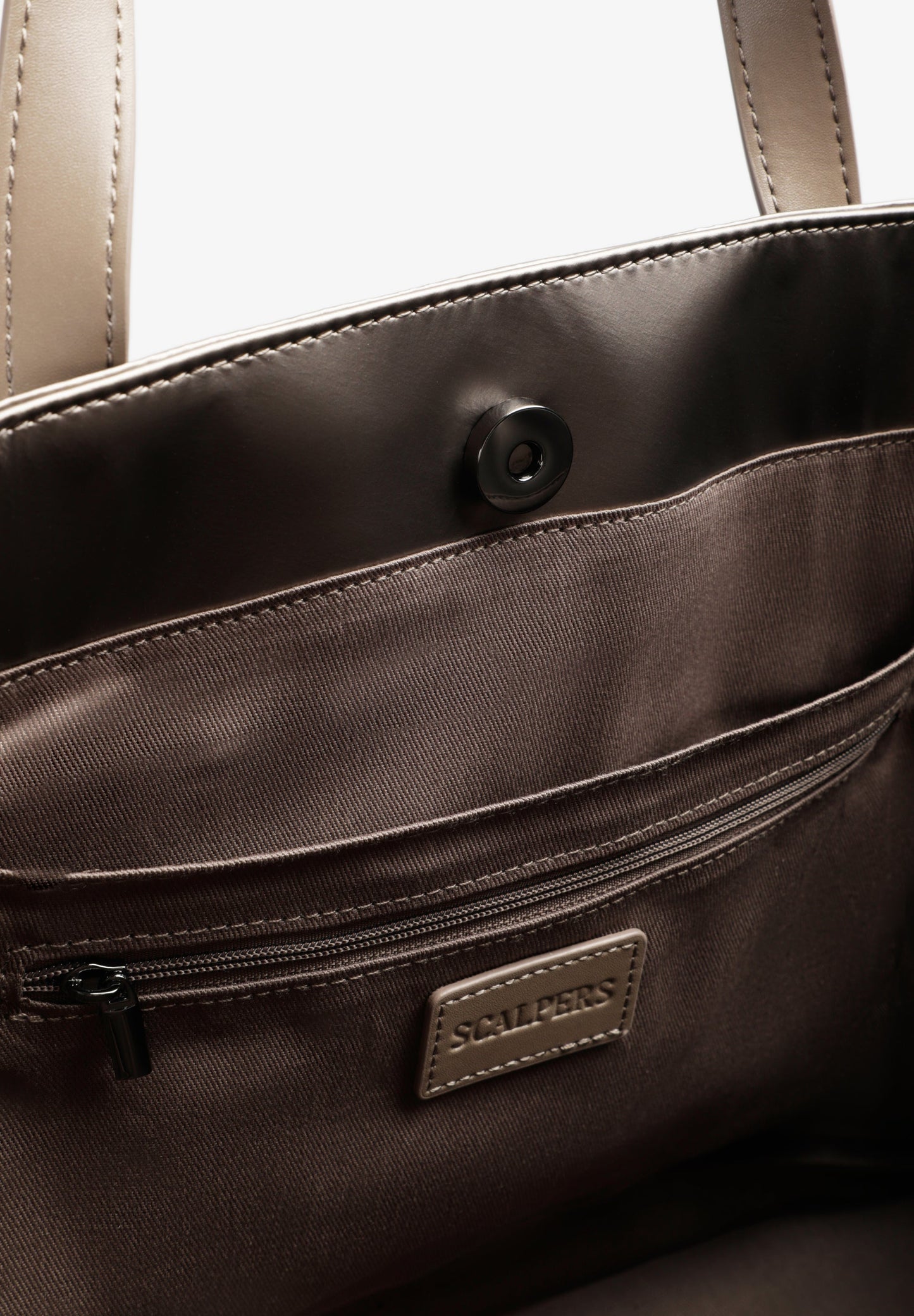 METALLIC QUILTED TOTE BAG