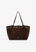 EYELETS SHOPPER BAG WITH CHAIN