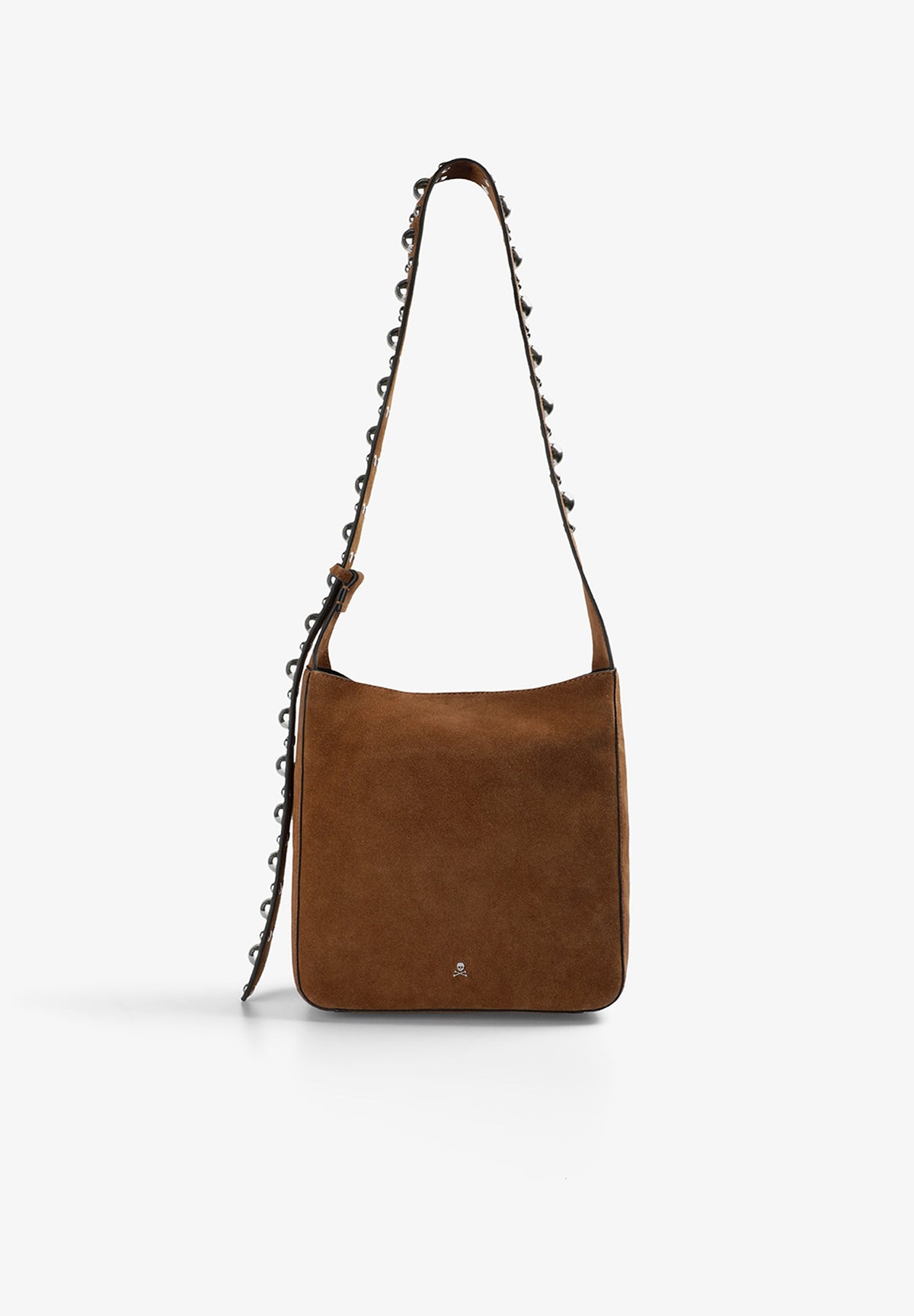 SPLIT SUEDE BAG WITH STUDS