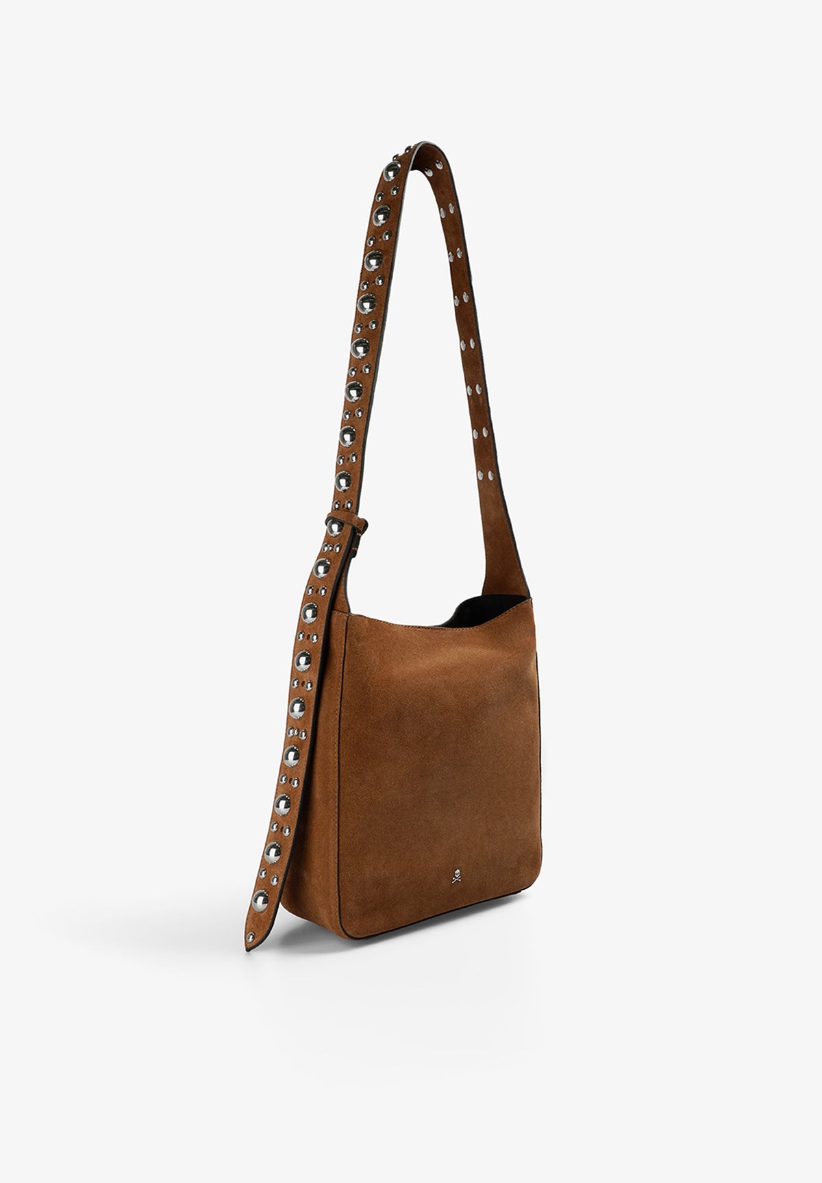 SPLIT SUEDE BAG WITH STUDS