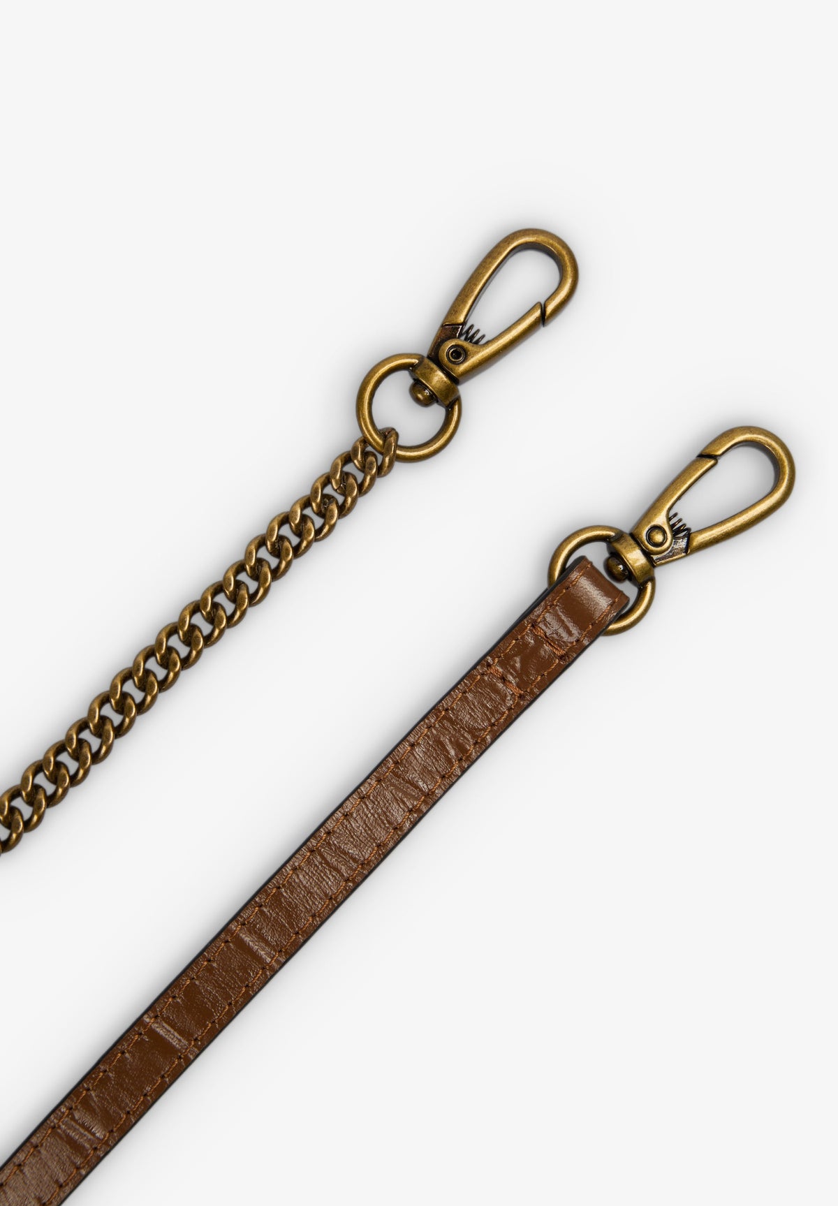 BAGUETTE LEATHER BAG