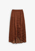 TEXTURED SATIN SKIRT