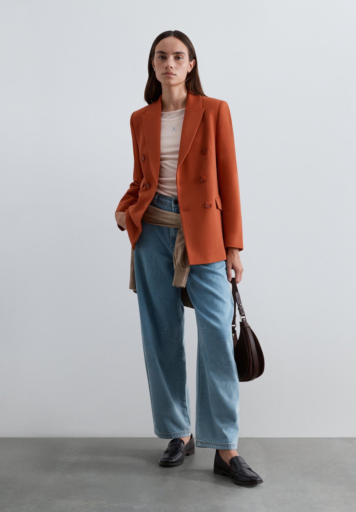 DOUBLE-BREASTED BLAZER WITH FLAPS