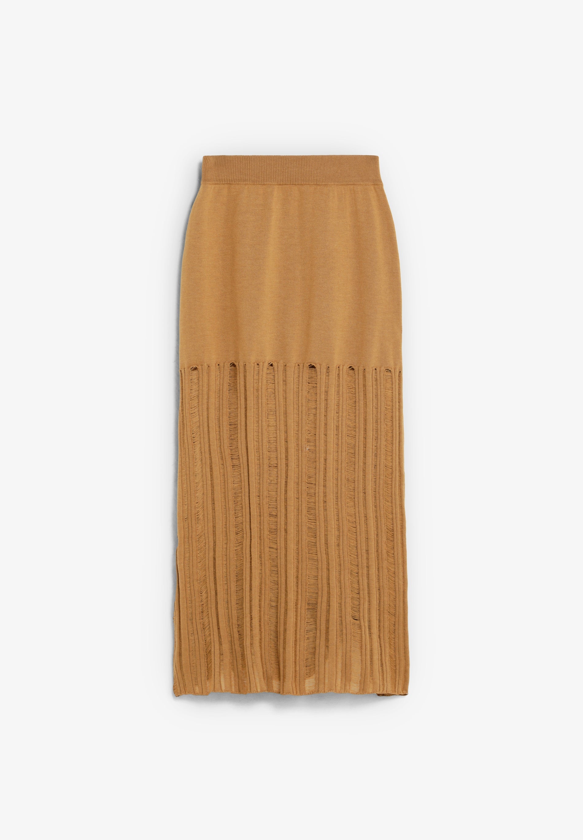LONG OPENWORK KNIT SKIRT