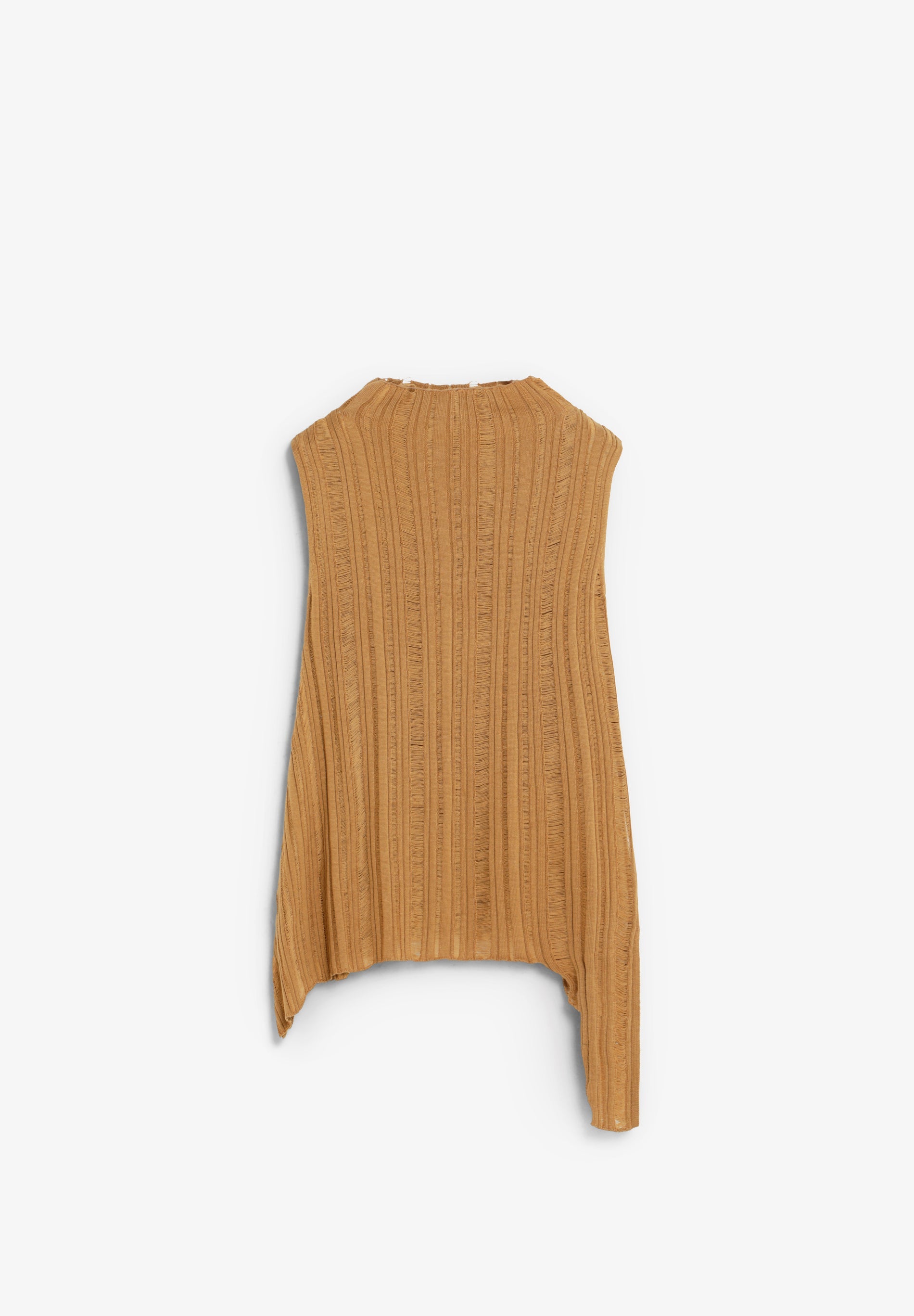OPENWORK KNIT ASYMMETRIC TOP