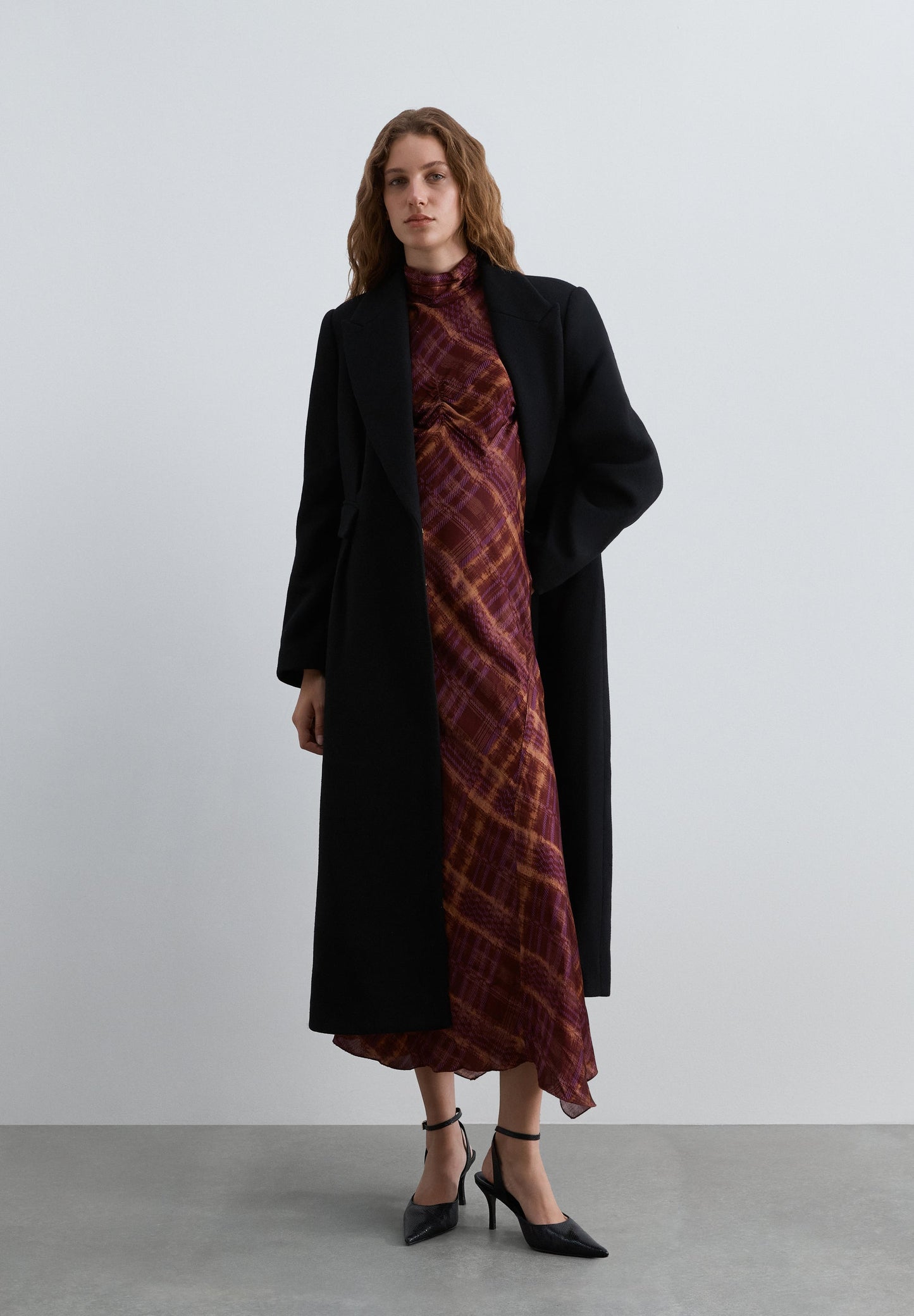 PRINTED HALTERNECK DRESS