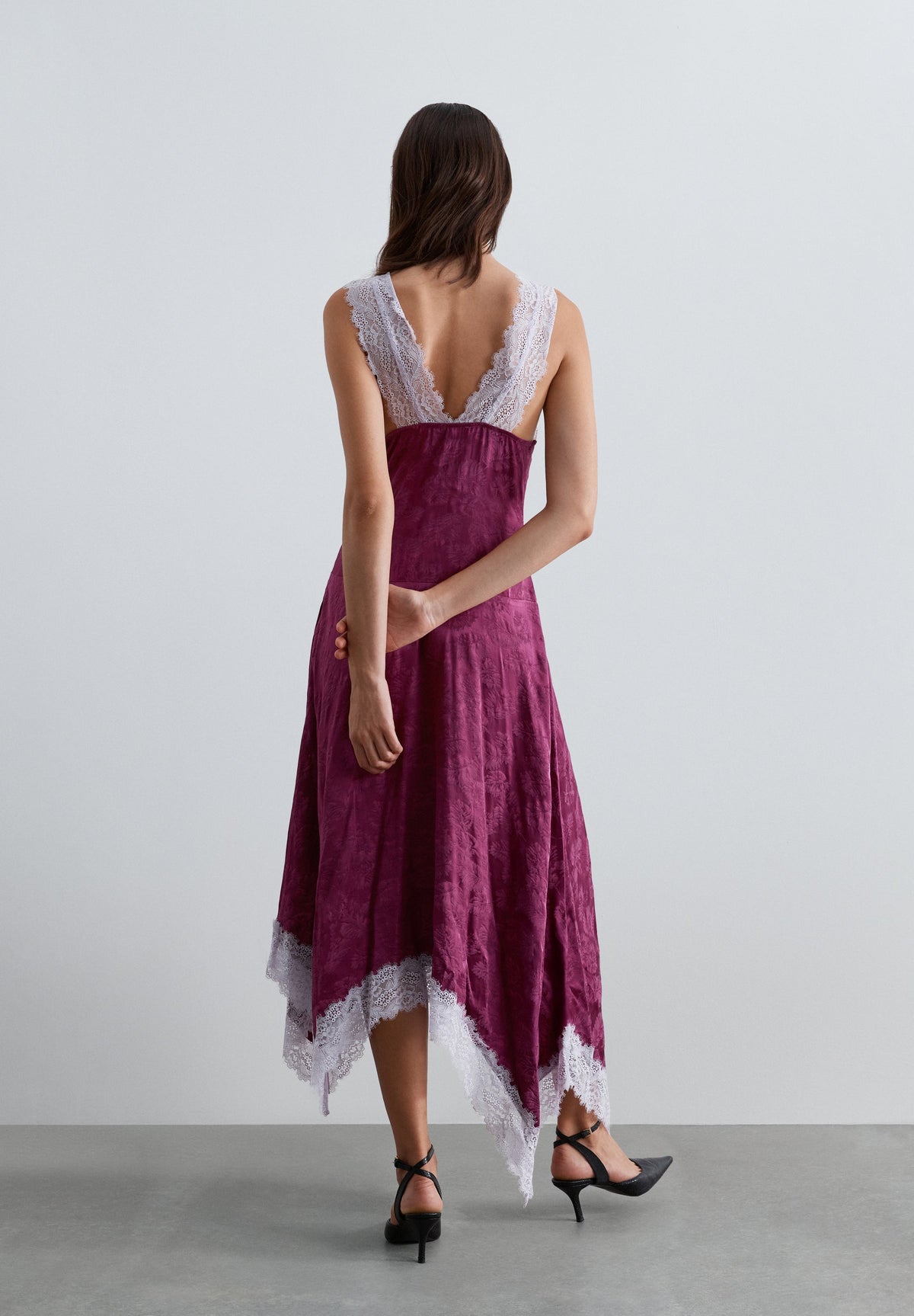 JACQUARD CAMISOLE DRESS