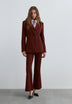 ANKLE-LENGTH FLARE TROUSERS
