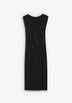 DRAPED SIDE MIDI DRESS
