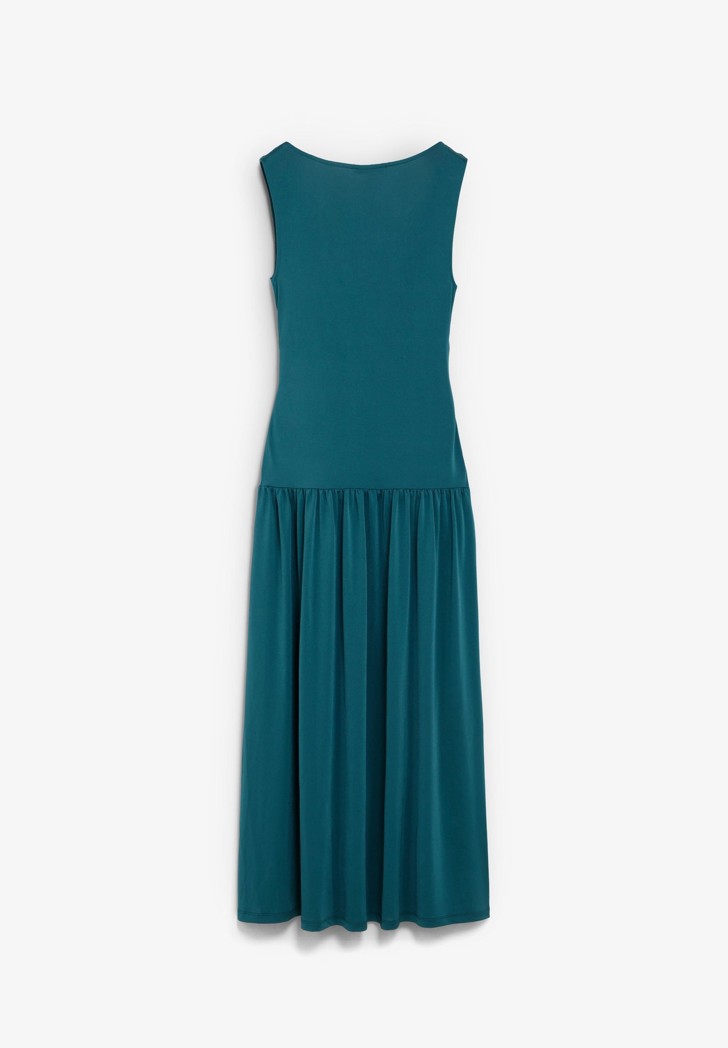 FINE-KNIT DRAPED DRESS