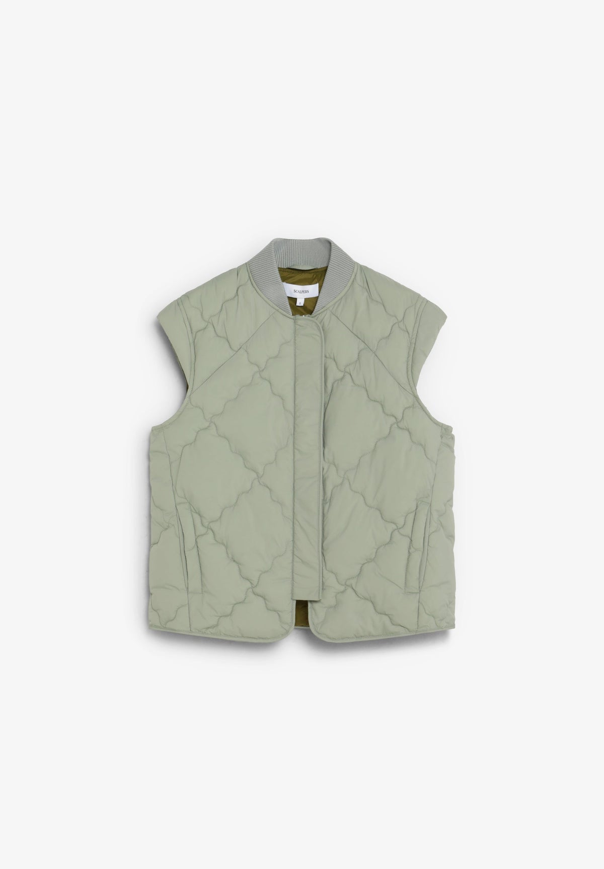QUILTED WAVED GILET