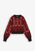 MULTICOLOURED PRINT SWEATER