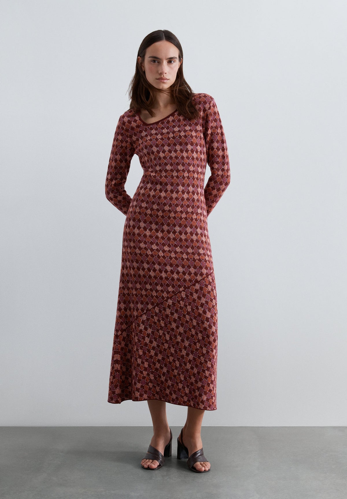 KNITTED MIDI DRESS
