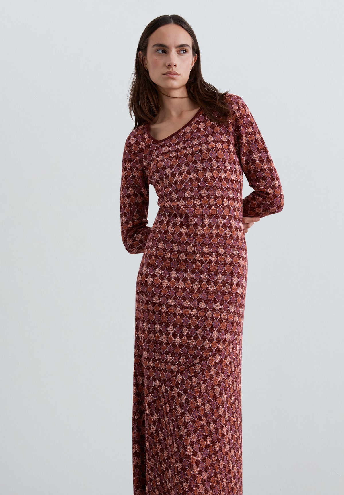 KNITTED MIDI DRESS