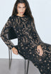 JACQUARD DRESS WITH SHOULDER PADS