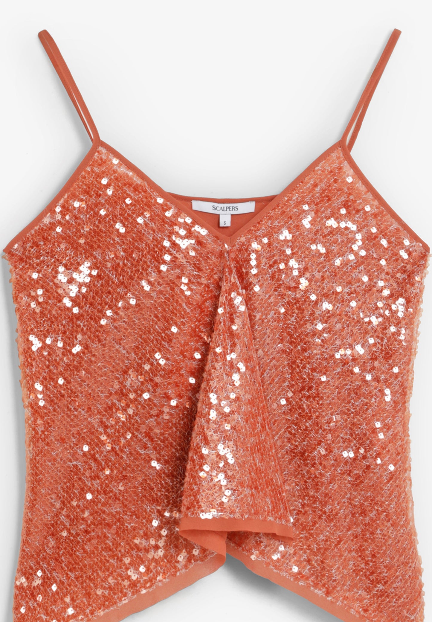 SEQUINNED TOP WITH STRAPS