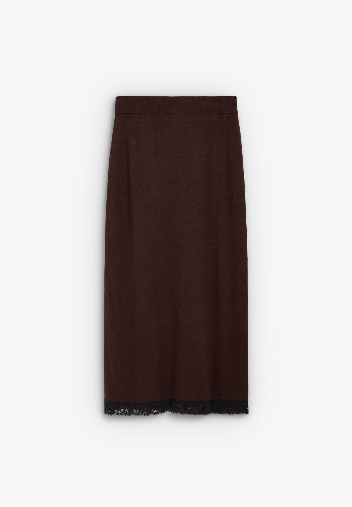KNIT SKIRT WITH LACE