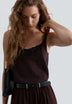 KNIT TOP WITH LACE