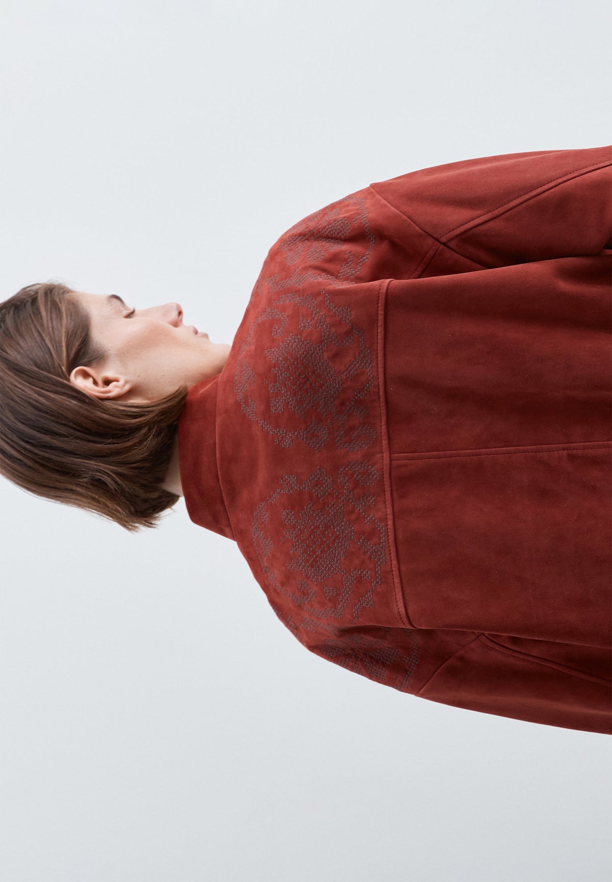 EMBROIDERED SUEDE JACKET